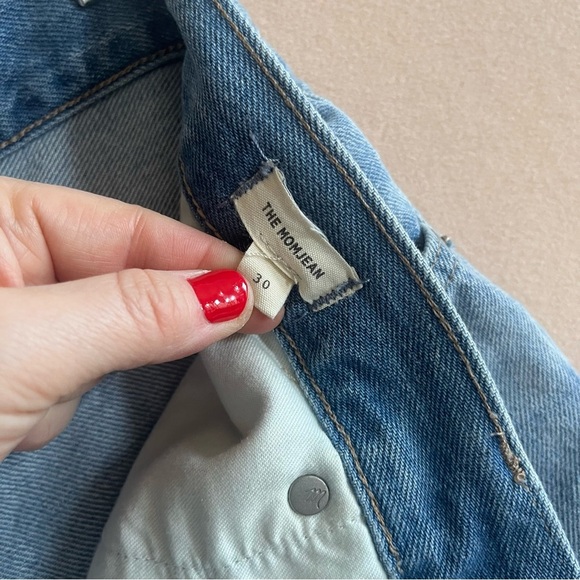 Madewell Women’s The Momjean in Gilford Wash Ripped‎ Edition size 30 High Waist - Picture 5 of 15